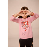 Heart Graphic Tee, Pink