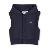 Navy Baby Vest Outfit Set