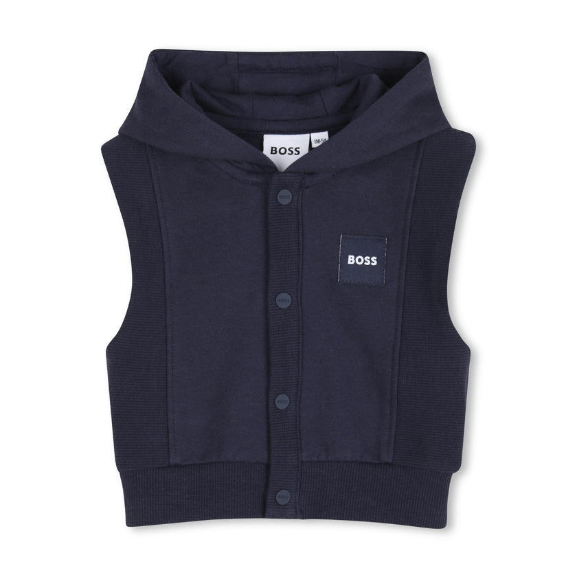 Navy Baby Vest Outfit Set