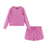 Terry Pullover And Short Set | Purple