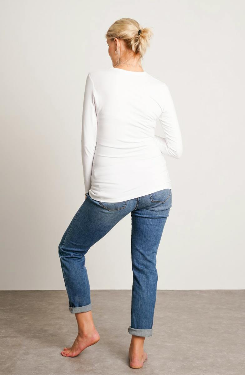 Liv Long Sleeve Maternity Crew Neck Tee