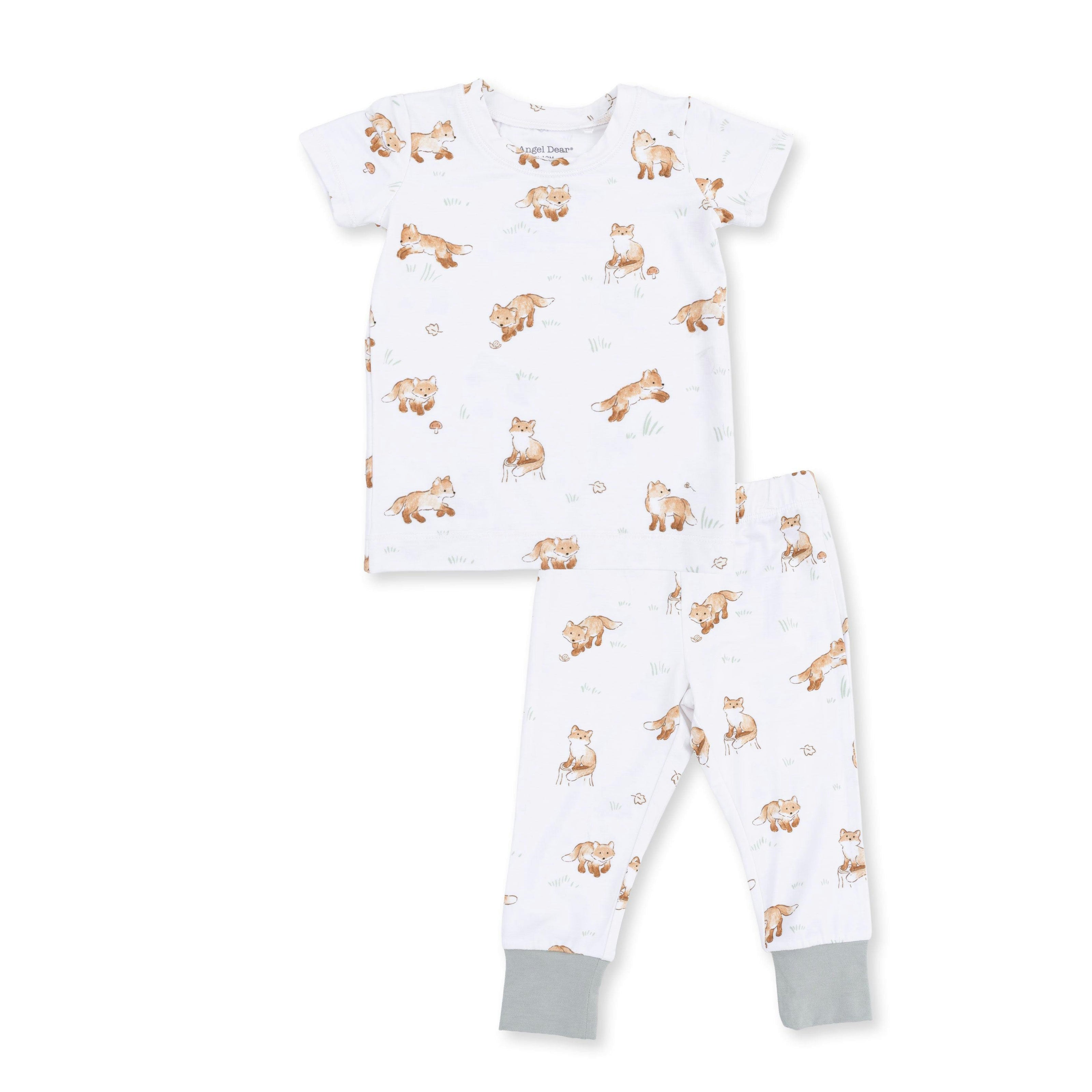 Little Explorer Fox - Short Sleeve Loungewear Set