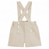 TARTINE ET CHOCOLAT Classic Suspender Shorts - Sable