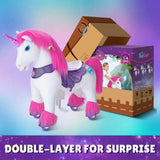 Model Y® Unicorn Ride-On Toy Age 4–7 – Pink/Purple