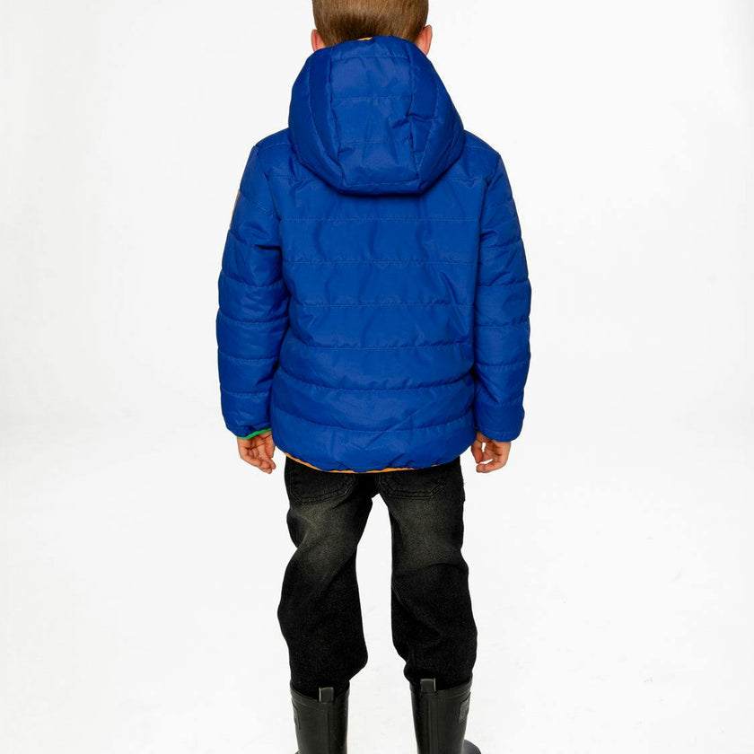 Quilted Mid-Season Jacket Royal Blue