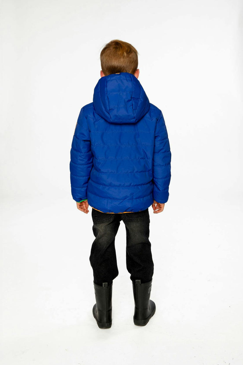 Quilted Mid-Season Jacket Royal Blue