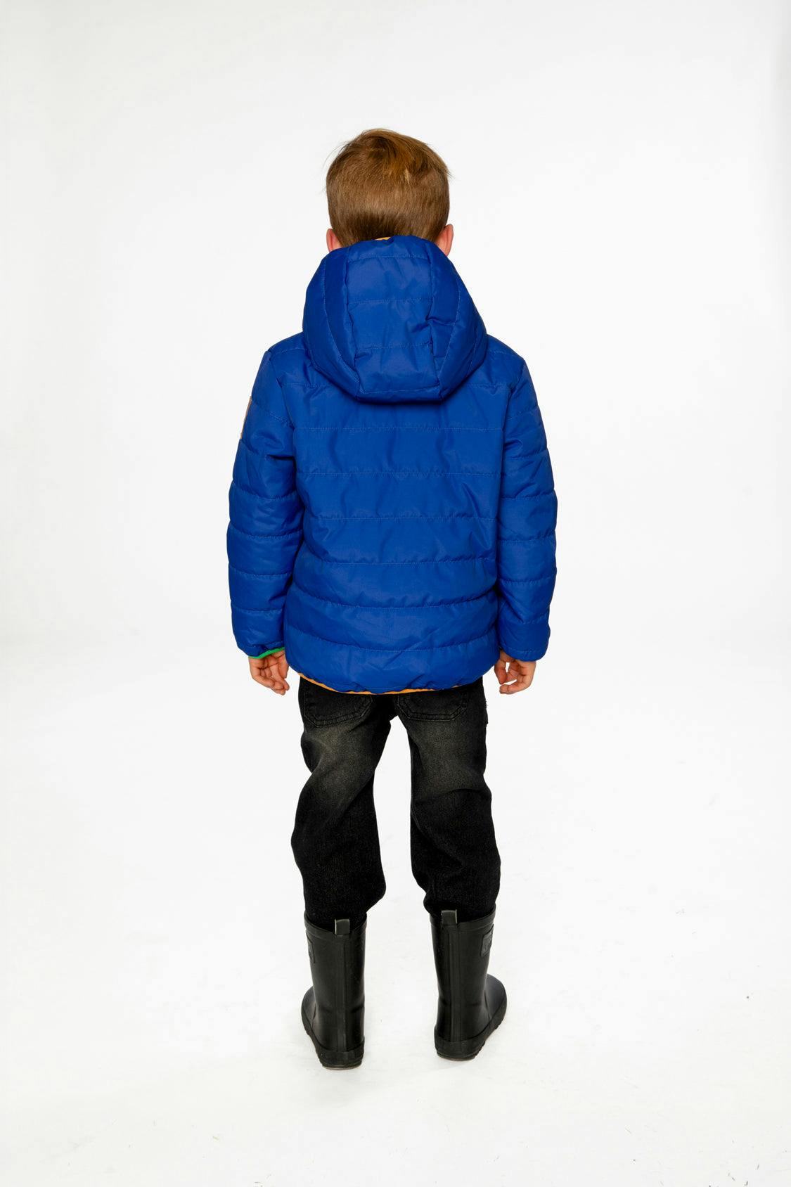 Quilted Mid-Season Jacket Royal Blue