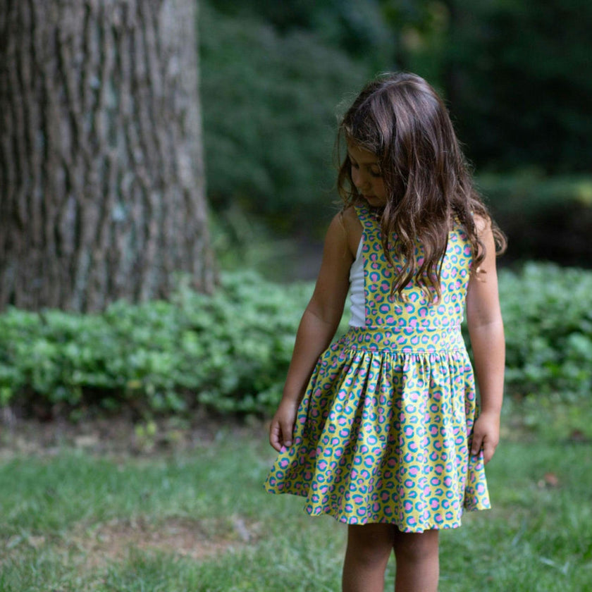 Pinafore Dress in Cheetah