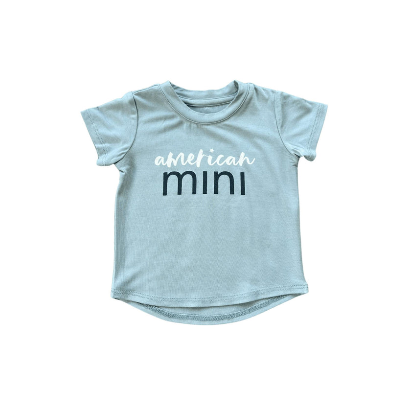 Girl's Short Sleeve Tee American Mini