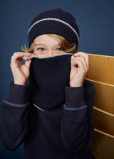 The Navy Merino Cashmere Beanie