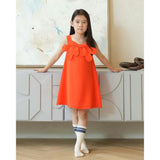 Esme dress (scarlet-orange)
