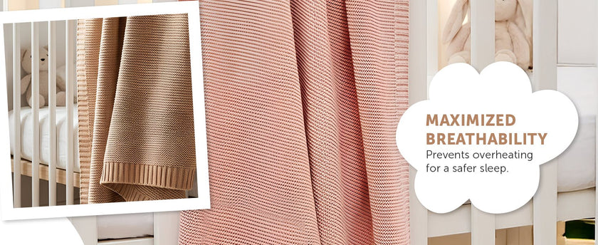 Soft Cotton Bubble-Knit Baby Stroller Blanket