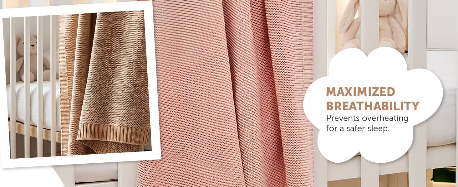 Soft Cotton Bubble-Knit Baby Stroller Blanket