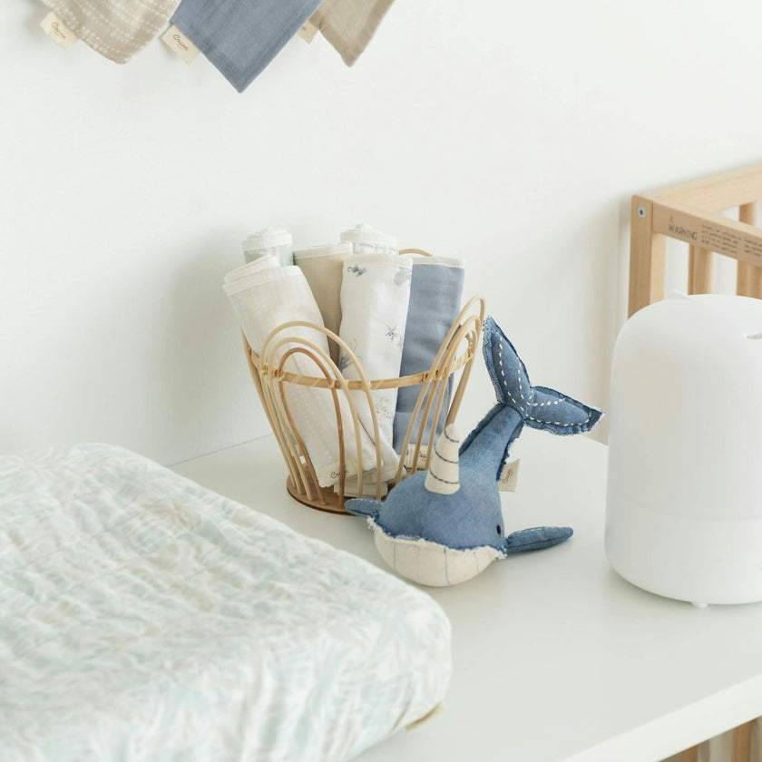 Cove Quilted Change Pad Cover (Beach Life)