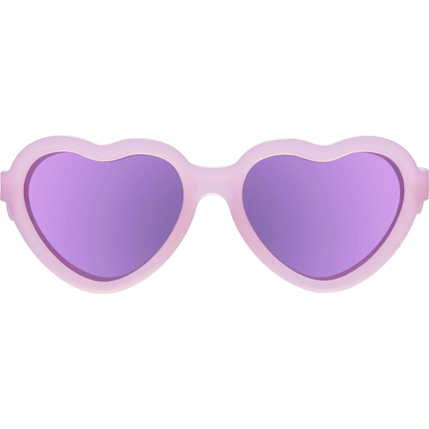 Polarized Heart: Purple Mirrored Lens