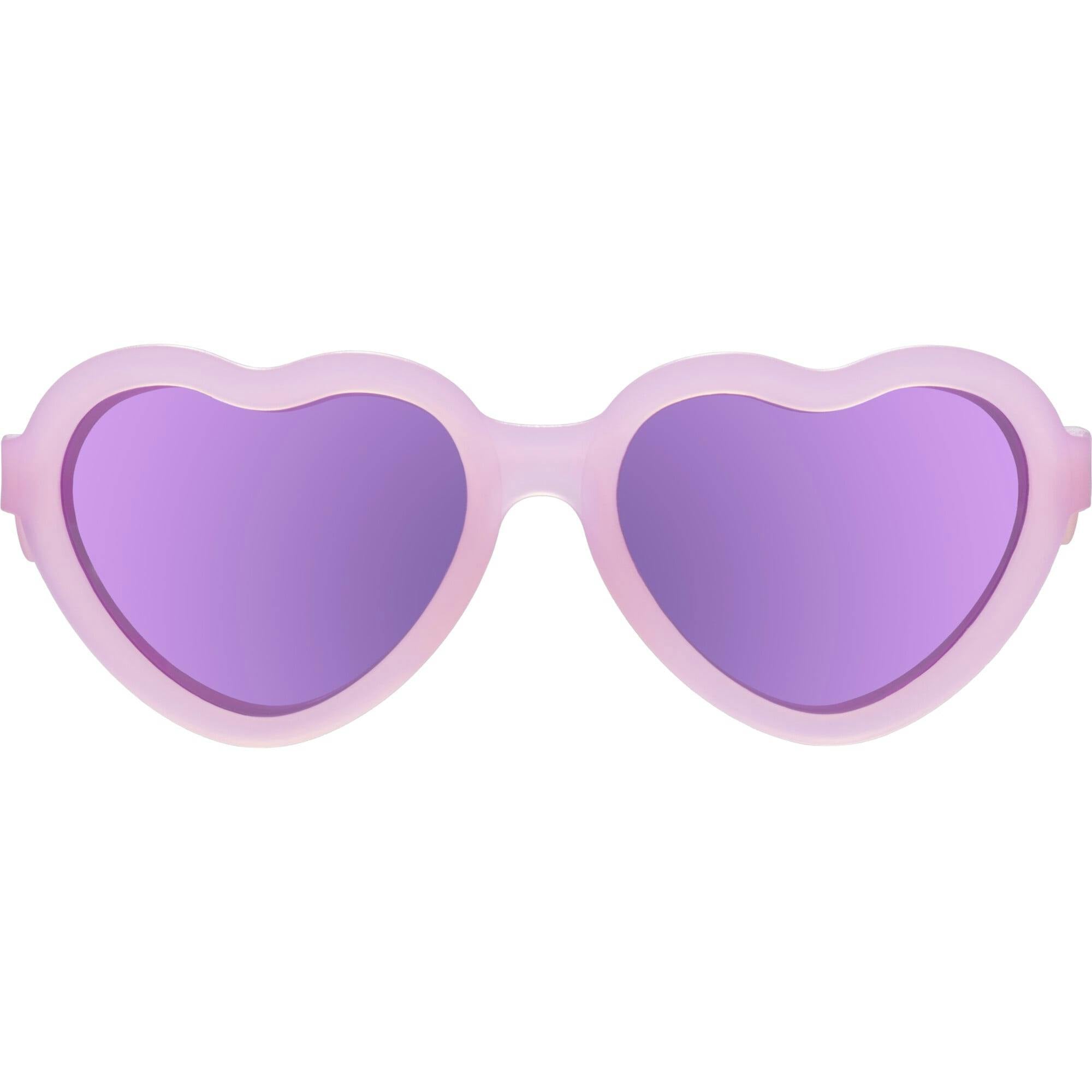 Polarized Heart: Purple Mirrored Lens