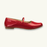 Sasha Ballet Flat | Red Leather