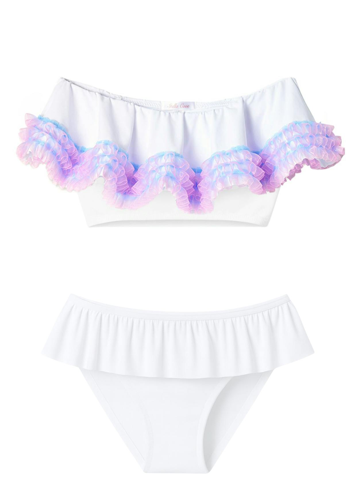 Anemone Frilled Shoulder Line Bikini
