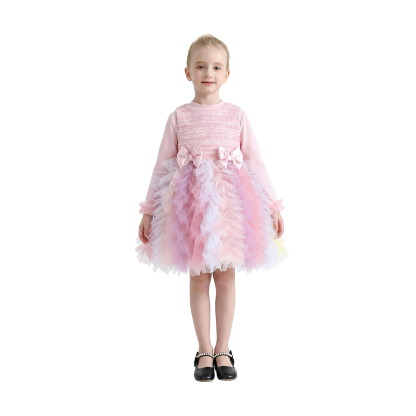 Blush Pastel Emira Bow Dress Sets
