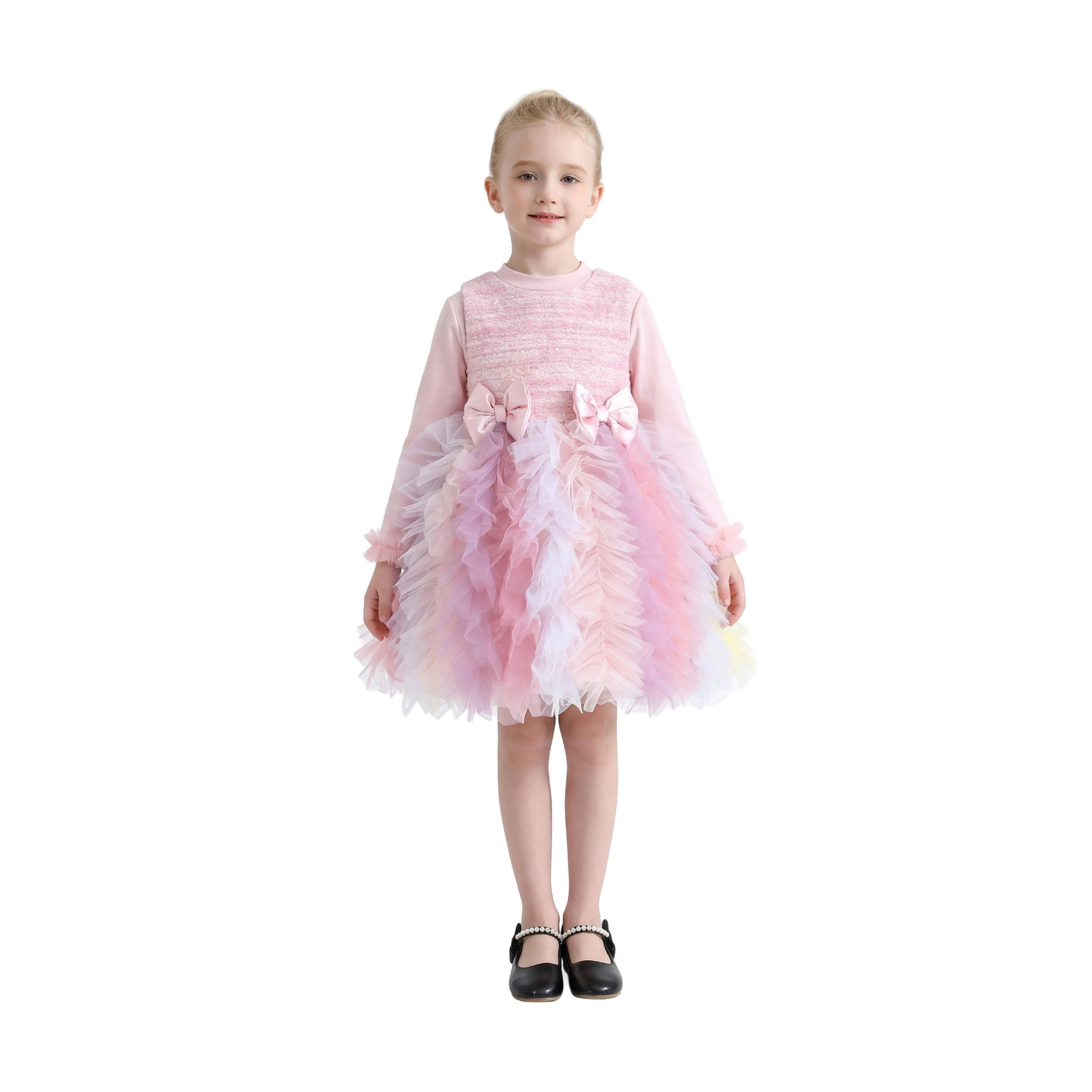 Blush Pastel Emira Bow Dress Sets