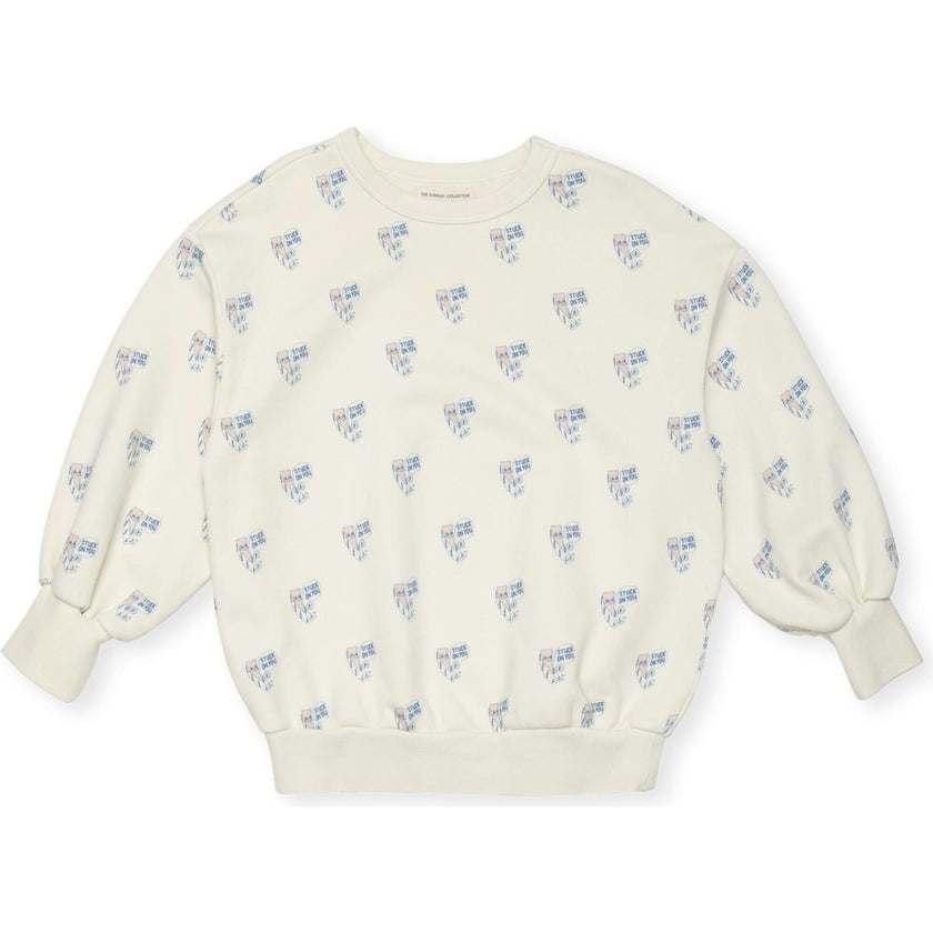 Organic Weekend Sweatshirt in Double Bubble Print
