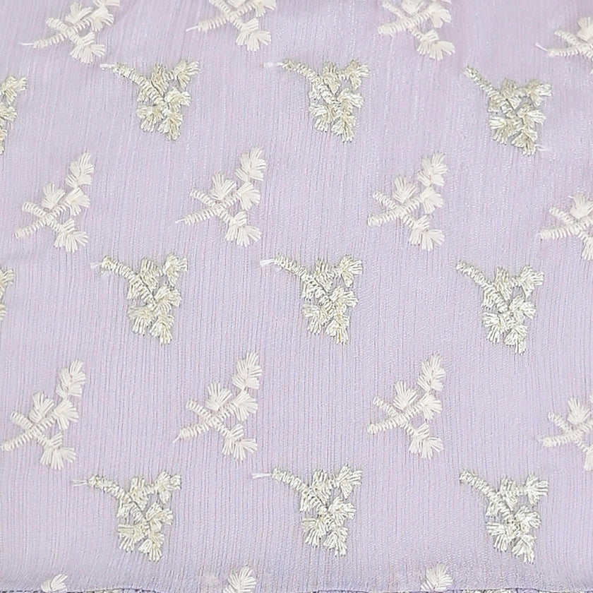Purple Gold Motif Ruffle Dress