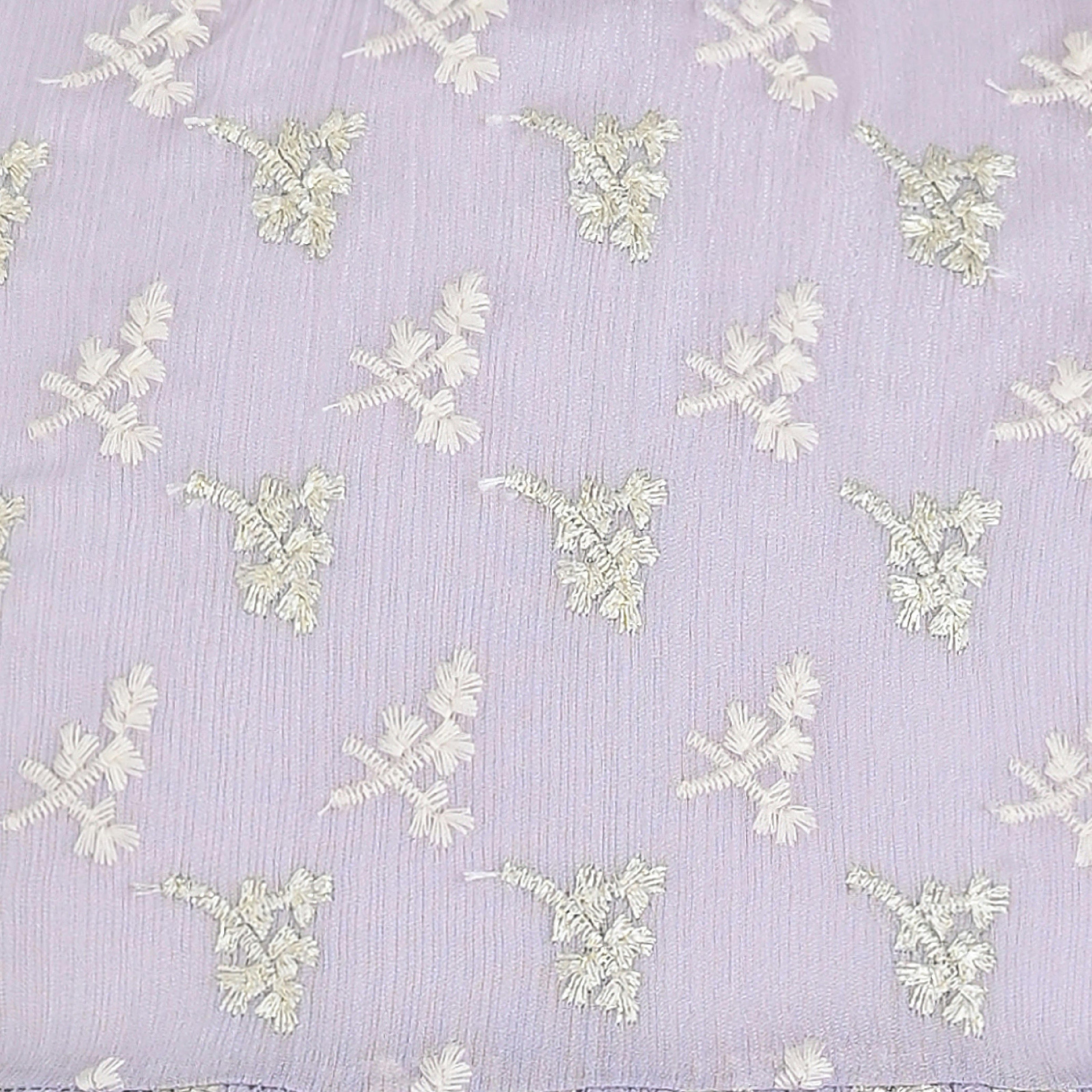 Purple Gold Motif Ruffle Dress