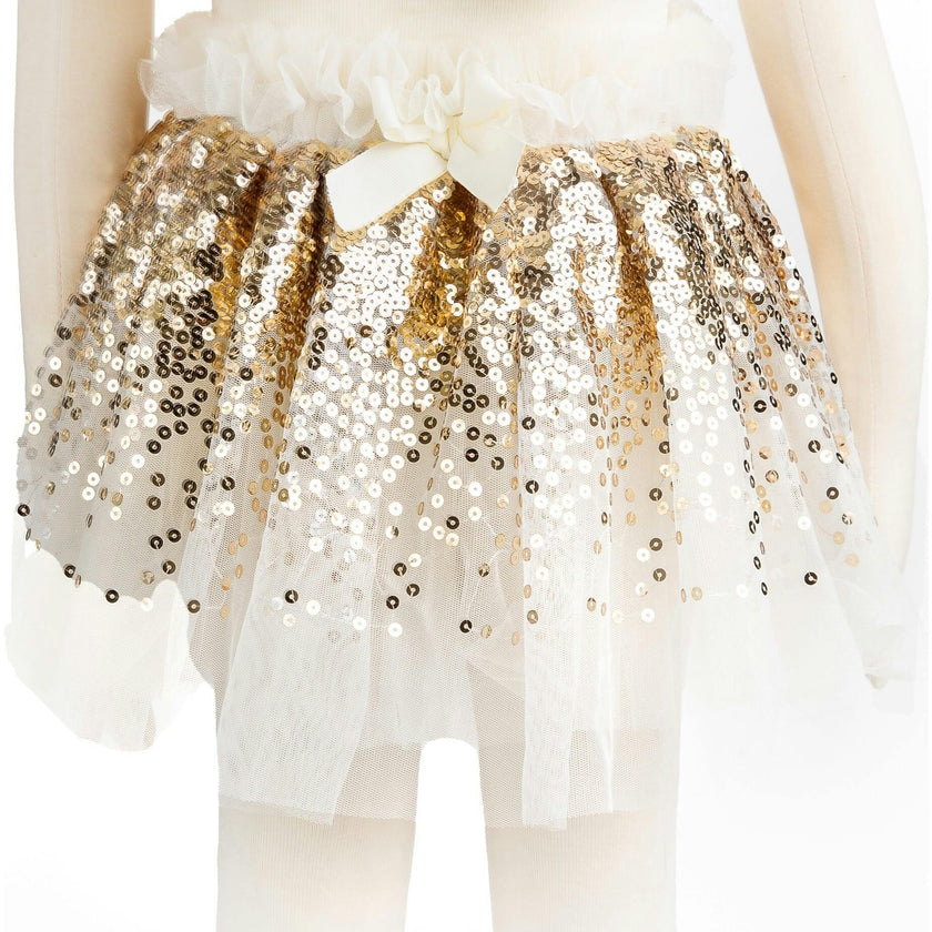Gracious Gold Sequins Skirt, Wings, & Wand