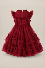 Mini Effie Dress in Garnet