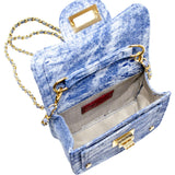 Tie-Dye Quilted Denim Handbag