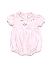 Spotted Girl Puppy Pima Bubble | Lt Pink Mini Stripe
