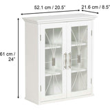 Delaney Wooden Wall Cabinet with 2 Doors