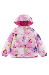 Blake Hooded Reversible Lightweight Down Puffer Jacket, Princess Dream