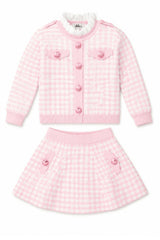 Gingham Gem Sweater Set