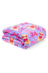 Teddy Bows Plush Blanket