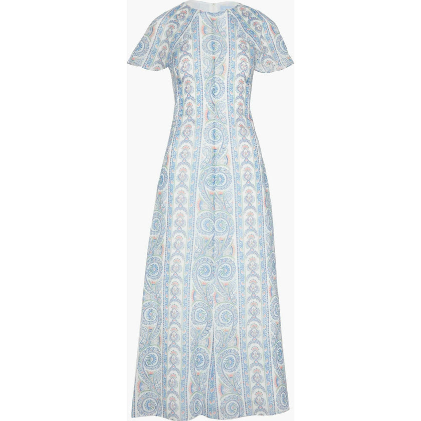 The Davina Dress - Blue Corsica Paisley