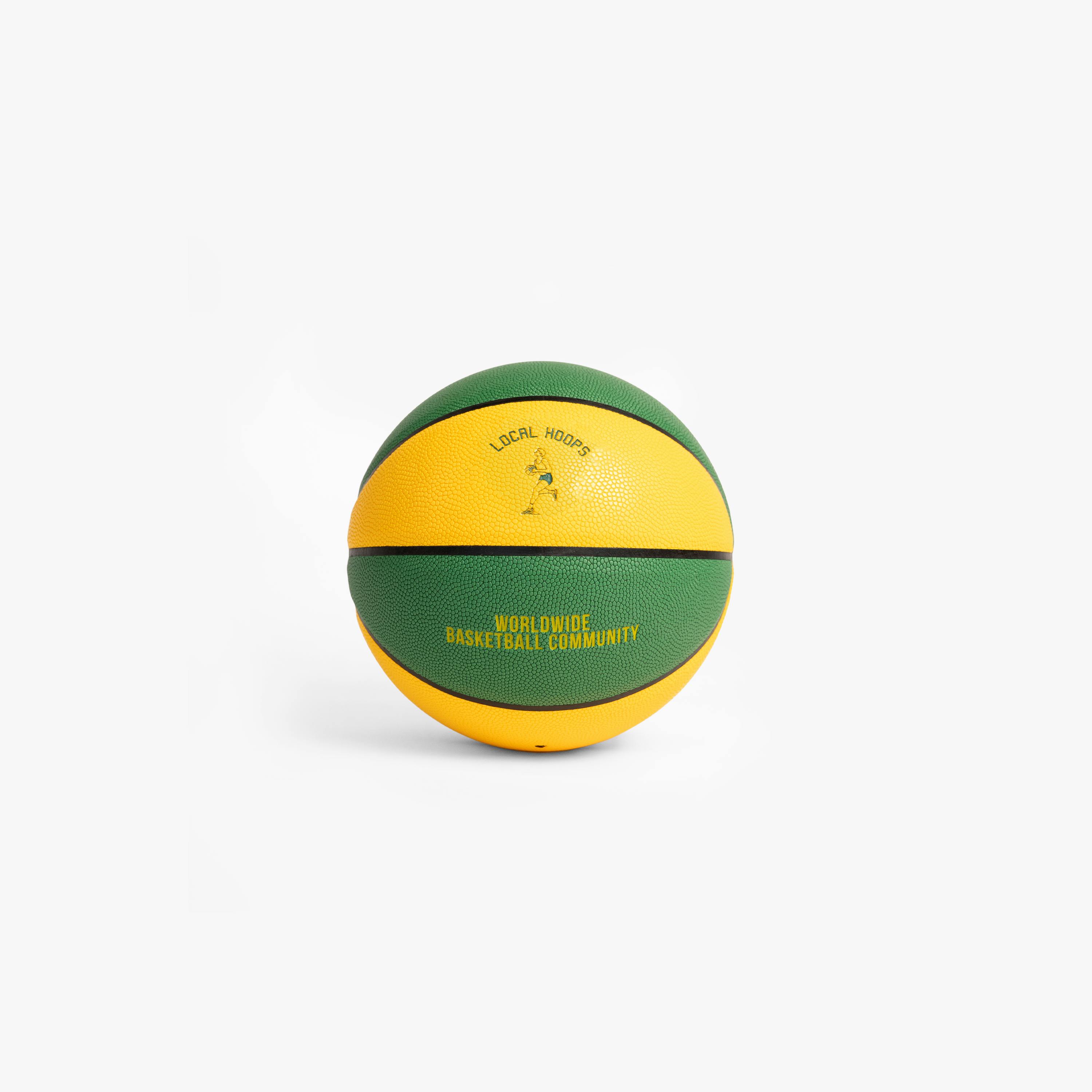 Mini Green & Yellow Worldwide Basketball