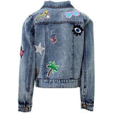 All About The Patch Crop Denim Jacket