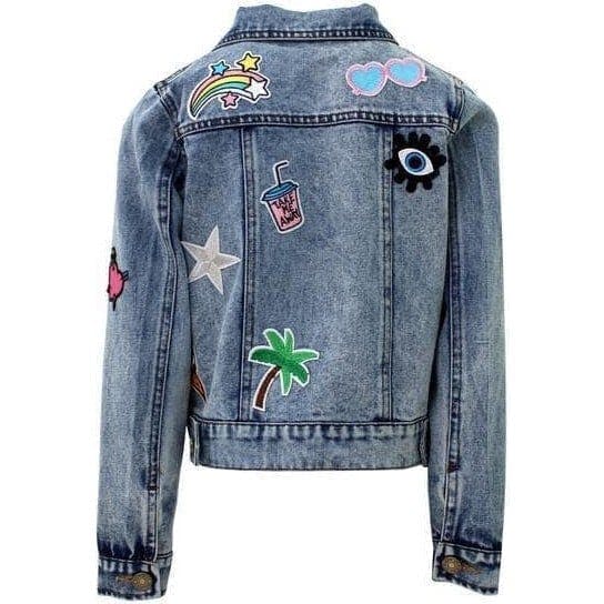 All About The Patch Crop Denim Jacket