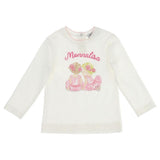 Cream Ballerinas Logo T-Shirt