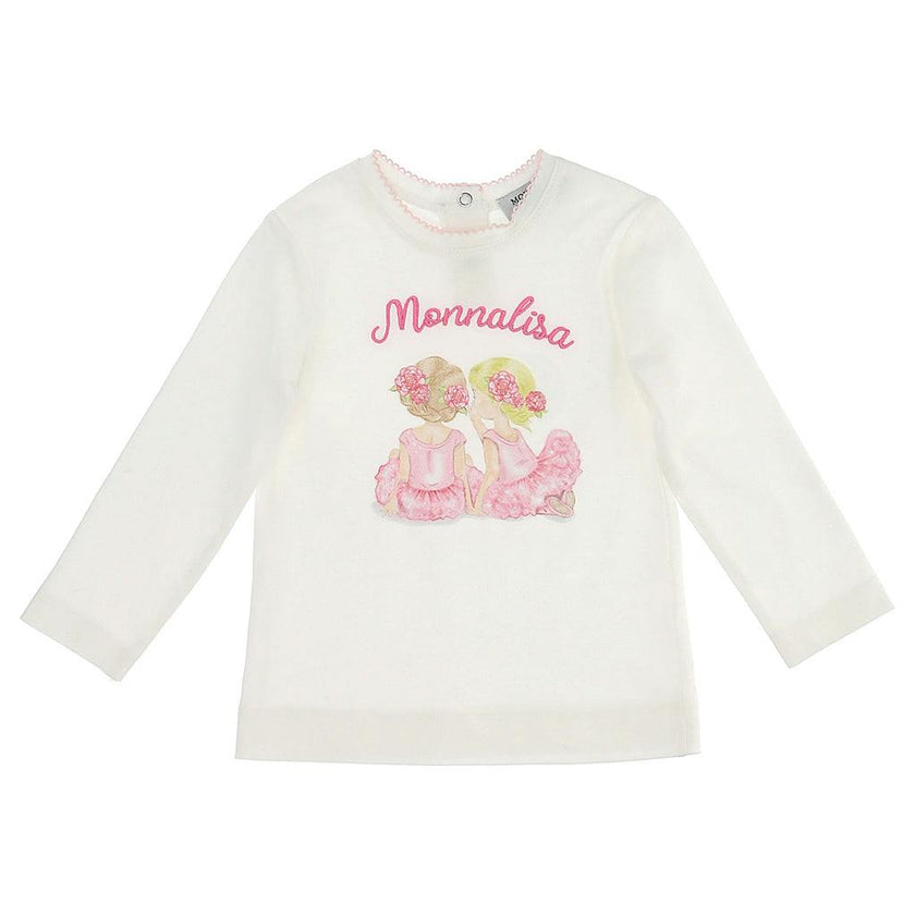 Cream Ballerinas Logo T-Shirt