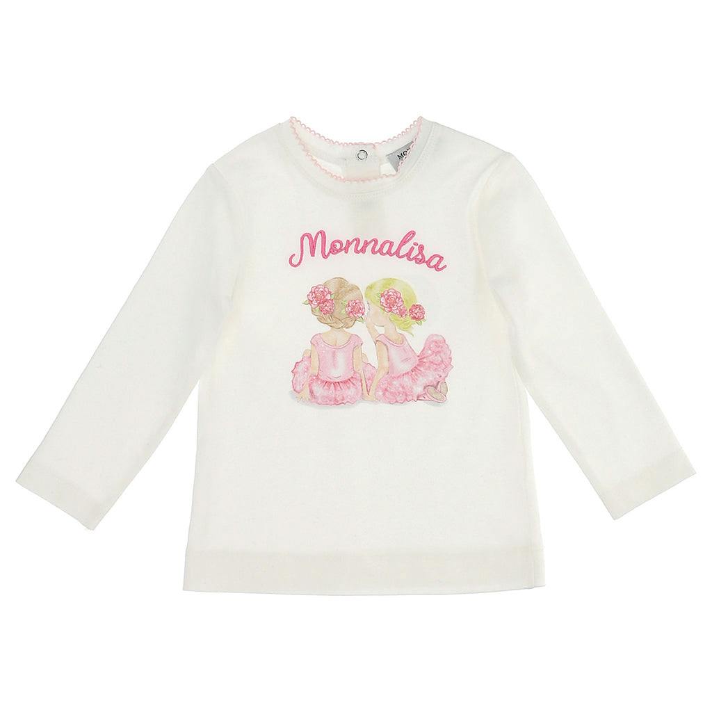 Cream Ballerinas Logo T-Shirt