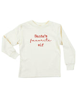 Santa's Favorite Elf Organic Kids T-Shirt Long Sleeve