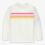 Clearance kids tonal banner long sleeve rash guard