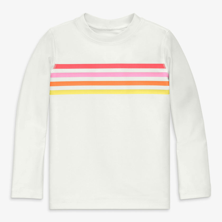 Clearance kids tonal banner long sleeve rash guard