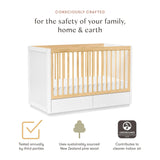 Babyletto Bento 3-in-1 Convertible Storage Crib with Toddler Bed Conversion Kit