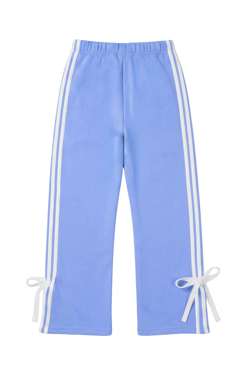 Paige - Relaxed Sweatpants with Bowtie - Periwinkle