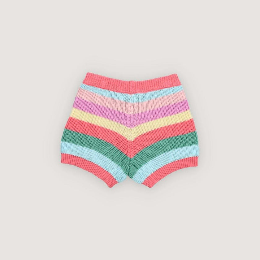 Canela Short Flamingo Pink Multicolor Stripes
