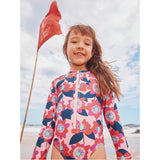 Long Sleeve One-Piece Swimsuit, Pink