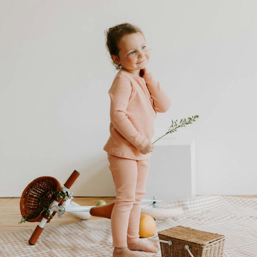 Organic Cotton Rib Two-Piece Set